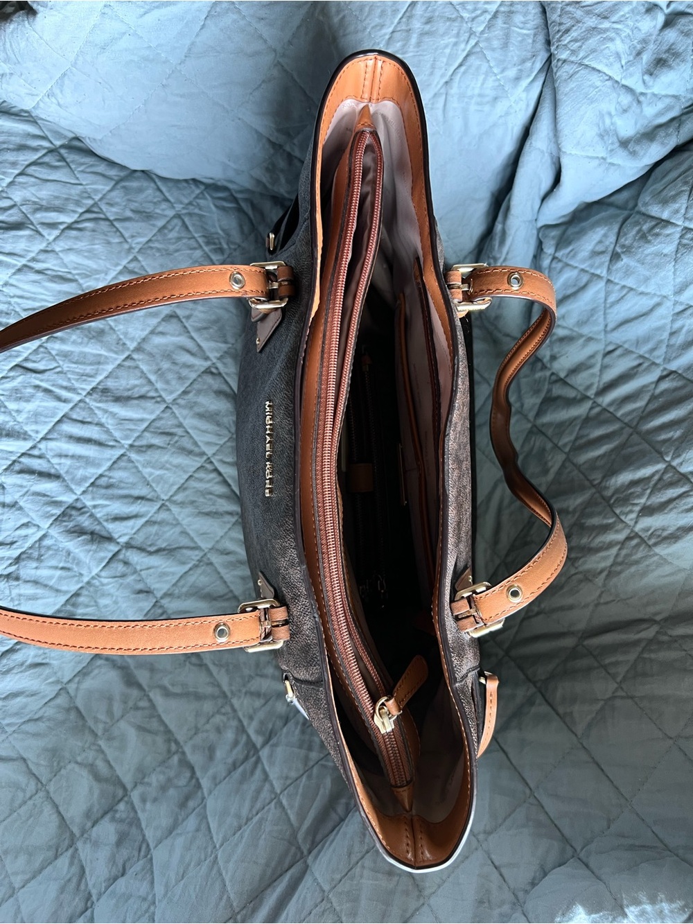 Michael Kors Brown Leather Bag - Picture 4 of 6
